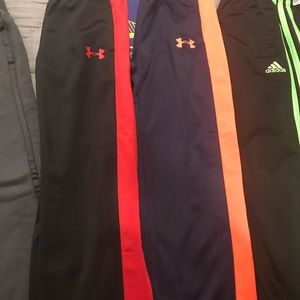 Boys Underarmour, Nike and Adidas pants